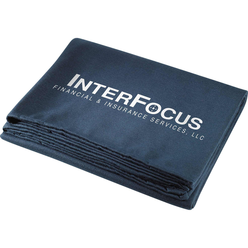 Huddle Sweatshirt Fleece Blanket, 50 x 60 Inches Full Color - Navy Blue - Front