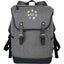 Hudson Canvas Laptop Backpack with Gingham Lining, 15.6 Inch Transfer - Gray - Front