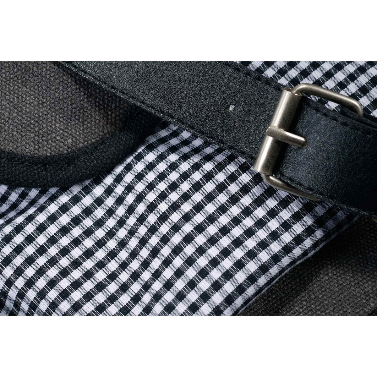 Hudson Canvas Laptop Backpack with Gingham Lining, 15.6 Inch Transfer - Gray - Photo 6