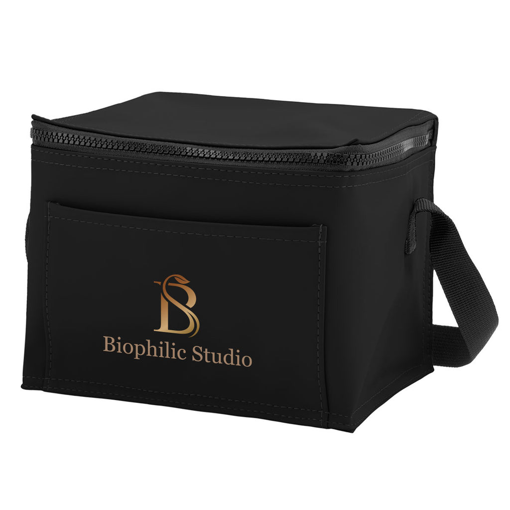 Hudson Cooler Bag for 6 Cans - Black - Colorbrite