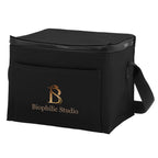 Hudson Cooler Bag for 6 Cans - Black - Colorbrite
