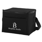 Hudson Cooler Bag for 6 Cans - Black - Silk Screen