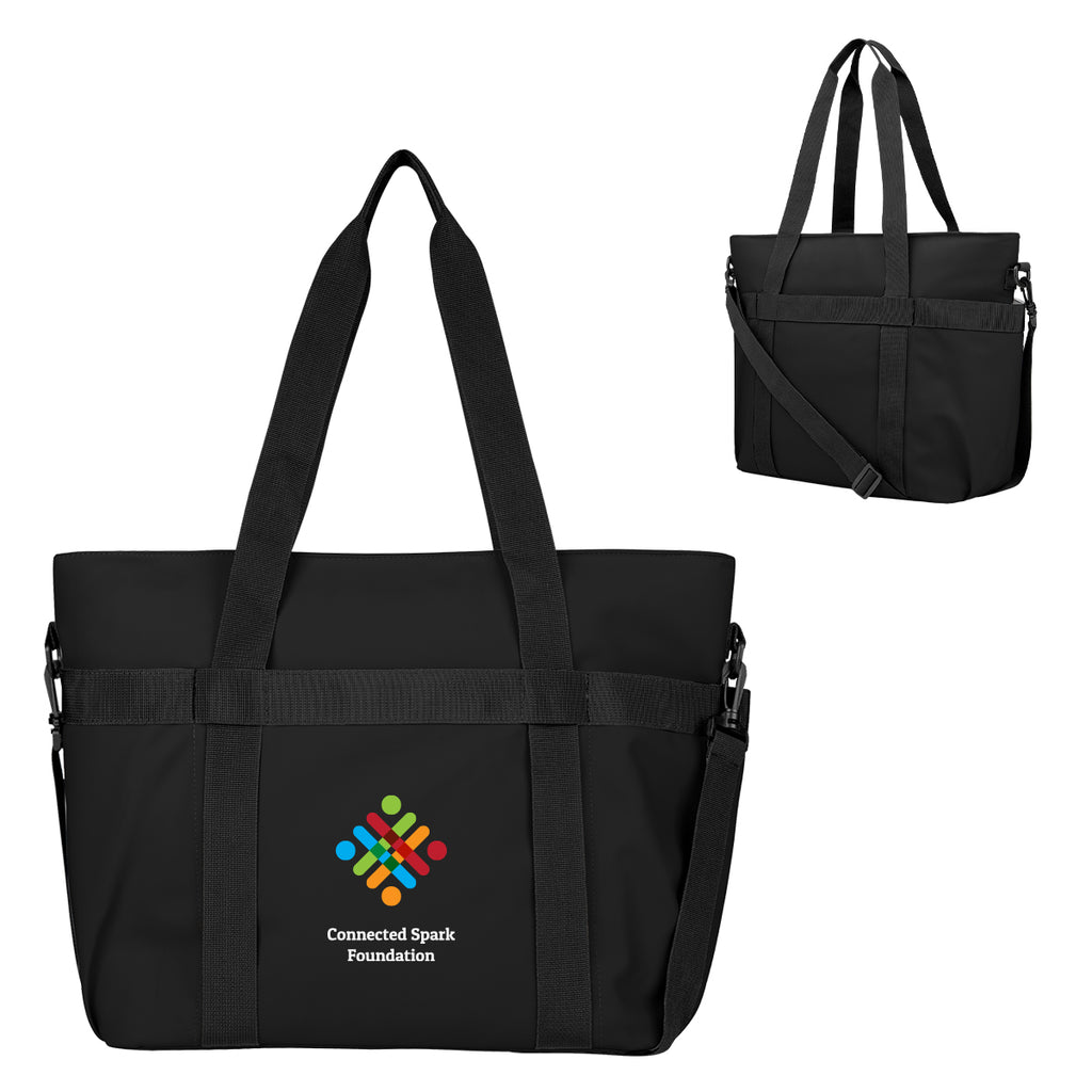 Hudson Cooler Tote Bag for 36 Cans - Black - Colorbrite