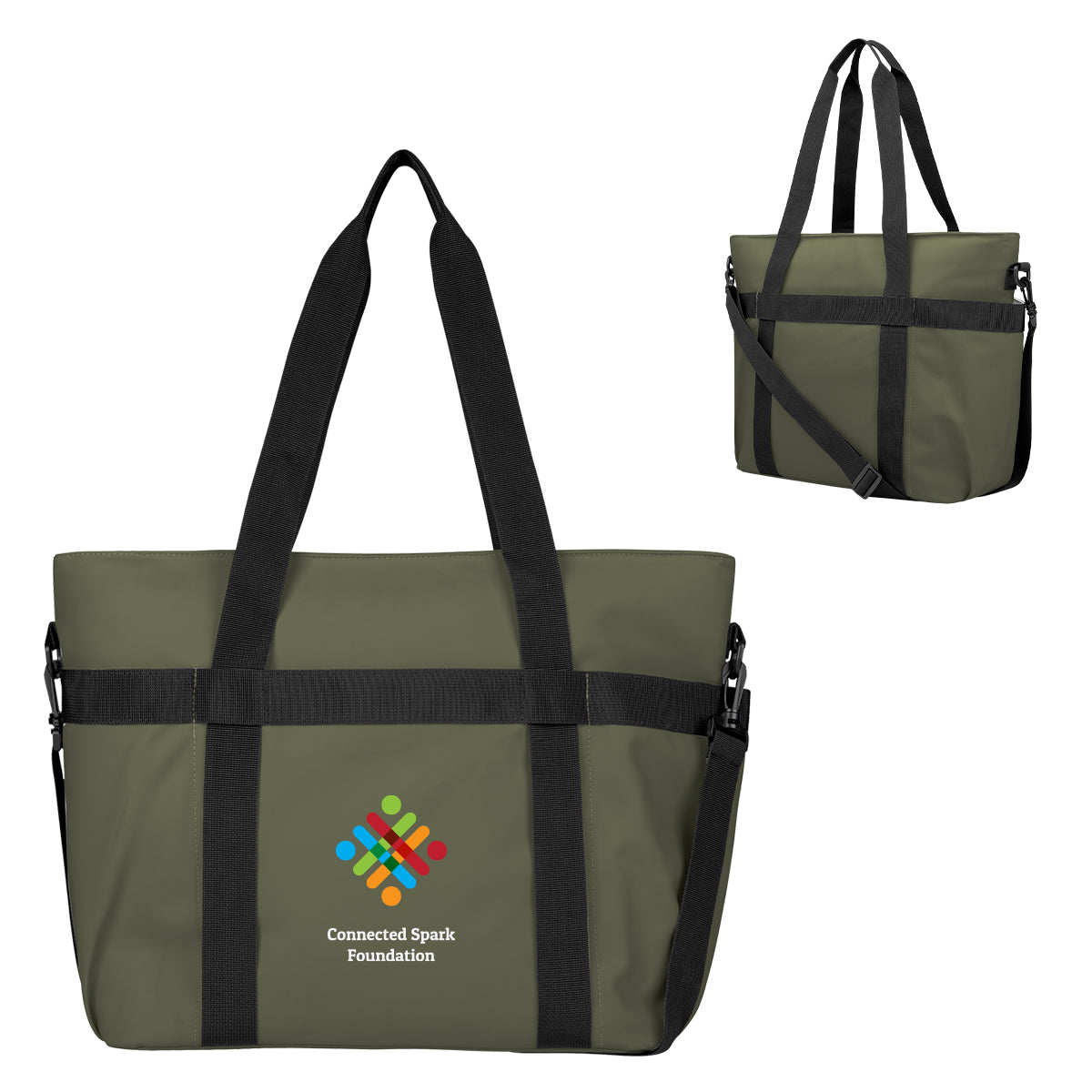 Hudson Cooler Tote Bag for 36 Cans - Olive - Colorbrite