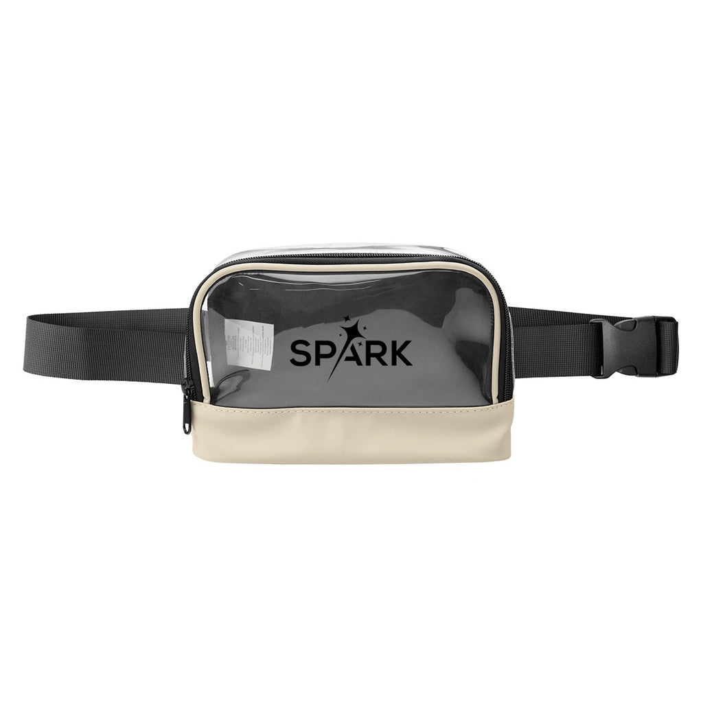 Hudson Fanny Pack in Recycled PET - Beige - Silk Screen