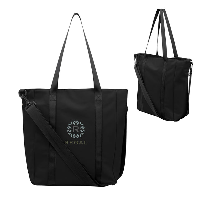 Hudson Leatherette Computer Tote Bag, Recycled PET