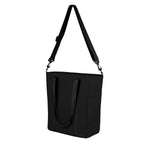 Hudson Leatherette Computer Tote Bag, Recycled PET - Black - Straps