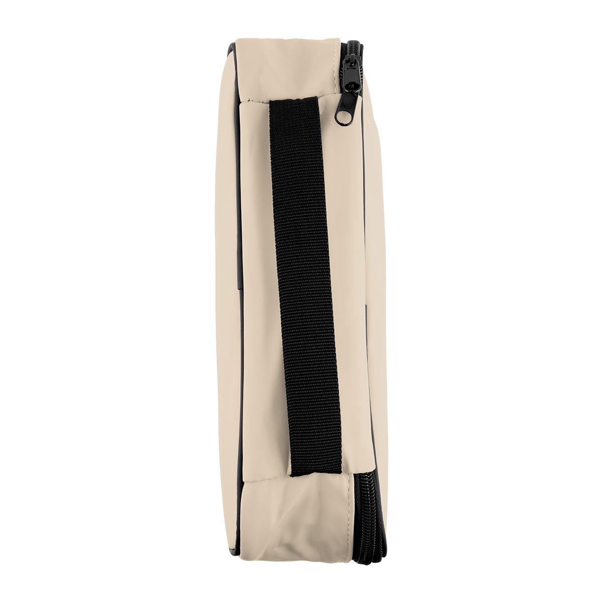 Hudson Leatherette Tech Organizer - Beige - Side