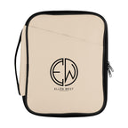 Hudson Leatherette Tech Organizer - Beige - Silk Screen