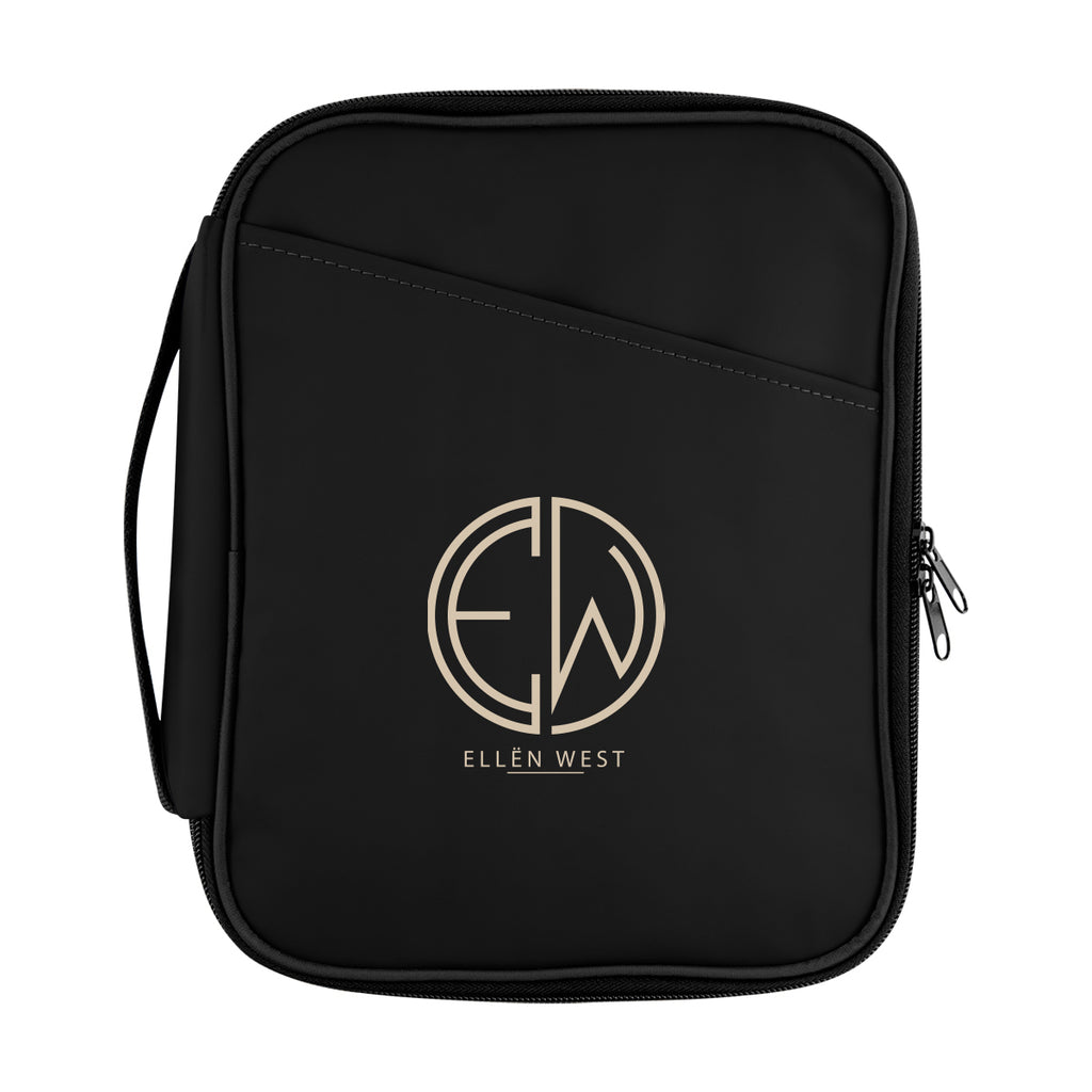 Hudson Leatherette Tech Organizer - Black - Silk Screen