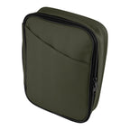 Hudson Leatherette Tech Organizer - Olive - Angle
