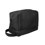 Hudson Leatherette Toiletry Bag - Black - Angle