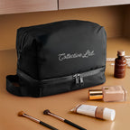 Hudson Leatherette Toiletry Bag - Black - Lifestyle_Silkscreen