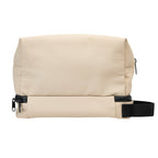 Hudson Leatherette Toiletry Bag Embroidery - Beige - Back