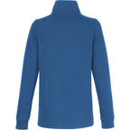 Hudson Ribbed Half Zip Sweater for Women Embroidery - Denim - Back