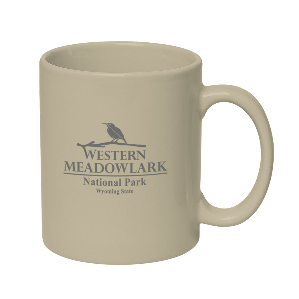 Hughes Stoneware Mug with C-Handle, 11 oz - Cream - Ceramic