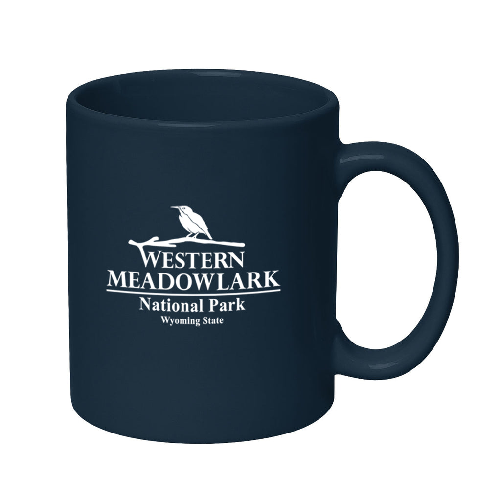 Hughes Stoneware Mug with C-Handle, 11 oz - Navy - Ceramic