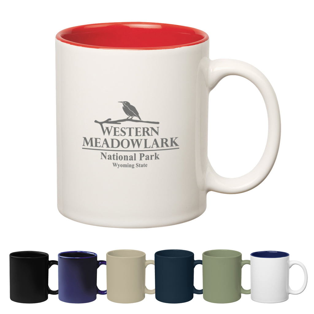 Hughes Stoneware Mug with C-Handle, 11 oz