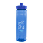 Hustle Bottle in Full Color, 24 oz - Blue - Colorbrite