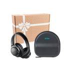 Hybrid Noise Cancelling Headphones with Large Travel Case - Black - View 1