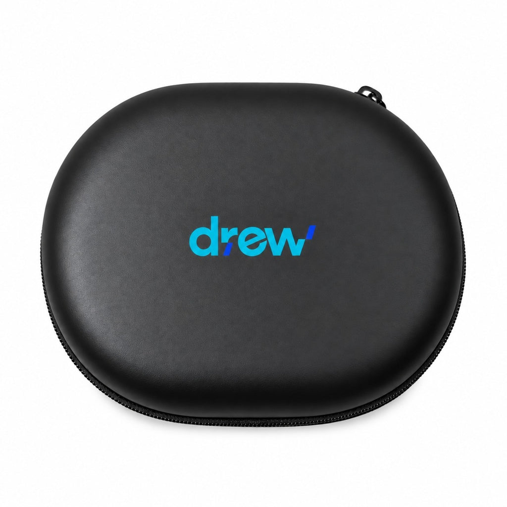 Hybrid Noise Cancelling Headphones with Travel Case - Black - View 3