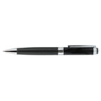 Hyde Capped Gel Pen in Recycled Brass and Leather - Black - Left Side 2