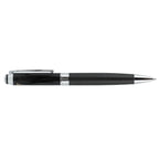 Hyde Capped Gel Pen in Recycled Brass and Leather Laser Engraving - Black - Right Side 2