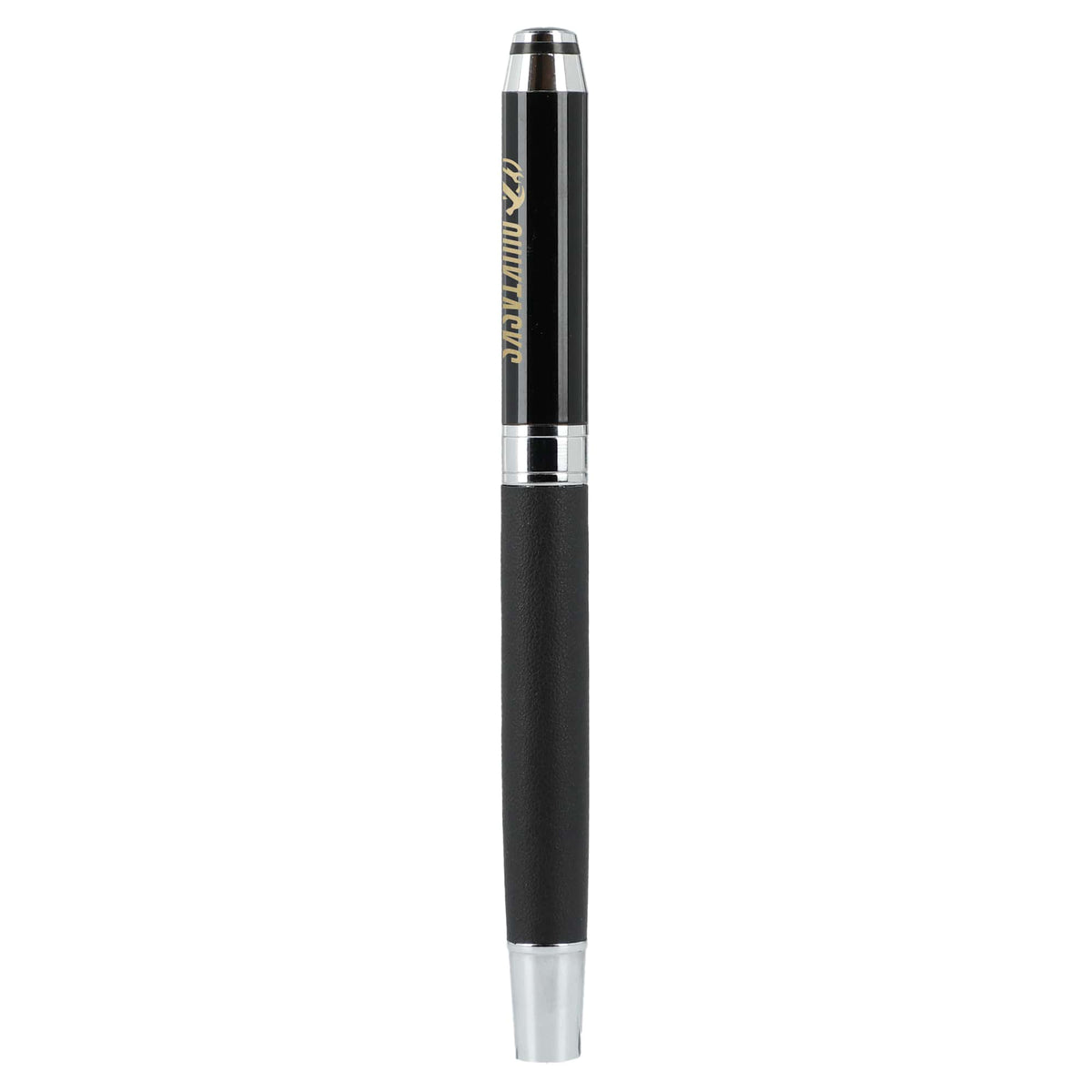 Hyde Gel Rollerball Pen in Recycled Brass - Black - Back 2