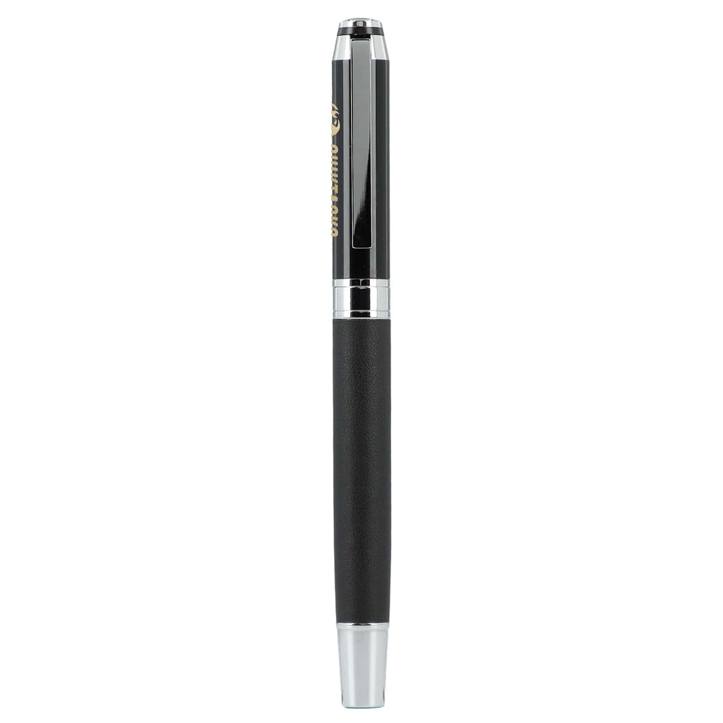 Hyde Gel Rollerball Pen in Recycled Brass - Black - Front 2