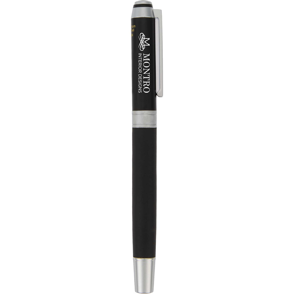 Hyde Gel Rollerball Pen in Recycled Brass - Black - Front 3