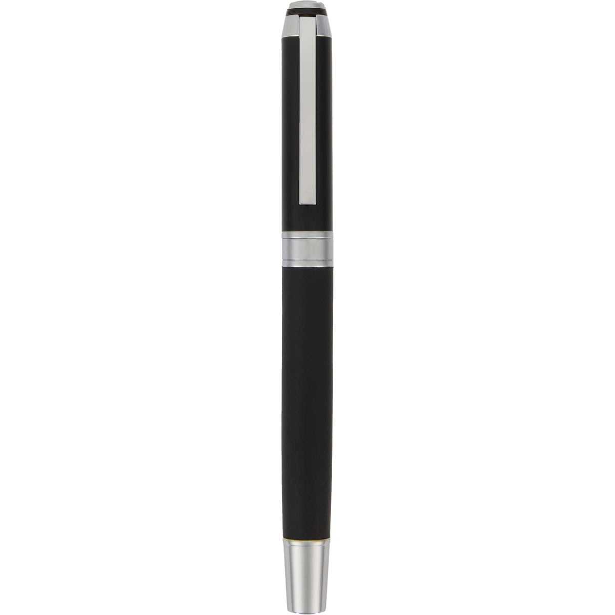 Hyde Gel Rollerball Pen in Recycled Brass Laser Engraving - Black - Clip