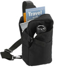 Hydration Sling Bag with Front Bottle Pocket - Black - Right Angle 4