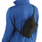 Hydration Sling Bag with Front Bottle Pocket Full Color - Black - Right Angle 3