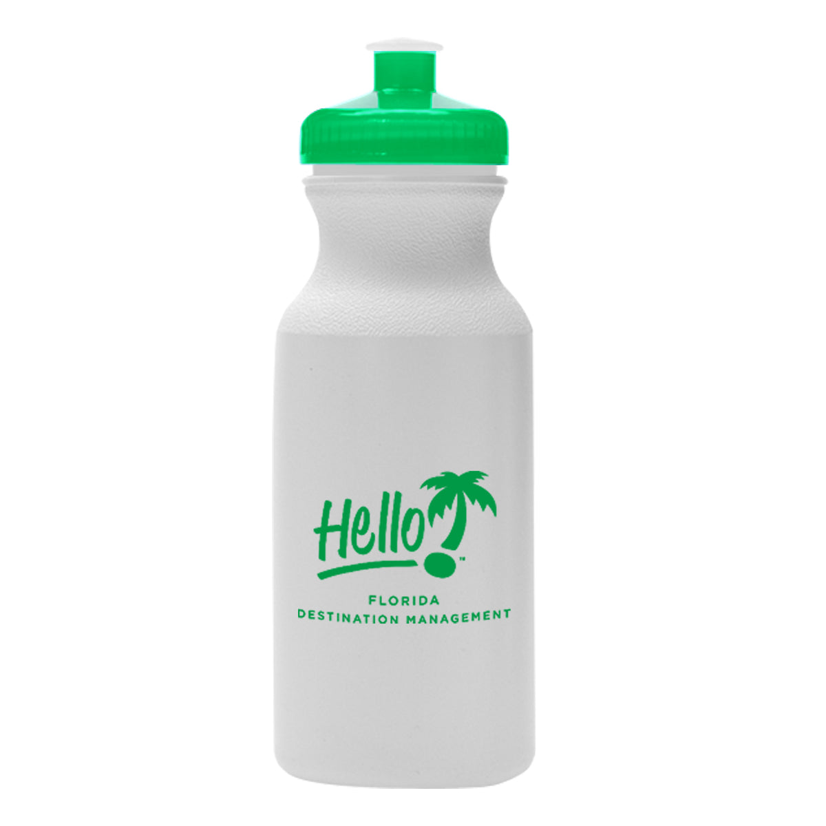 Hydration Water Bottle, 20 oz - Green - Silk Screen
