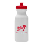 Hydration Water Bottle, 20 oz - Red - Silk Screen