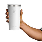 Hydro Flask All Around Coffee Tumbler, 20 oz Laser Engraving - White - View 4