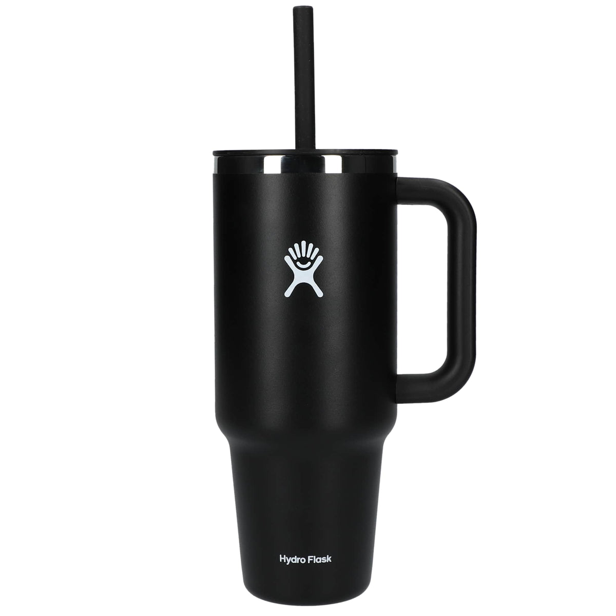 Hydro Flask All Around Travel Tumbler with Straw, 40 oz - Black - Back 2
