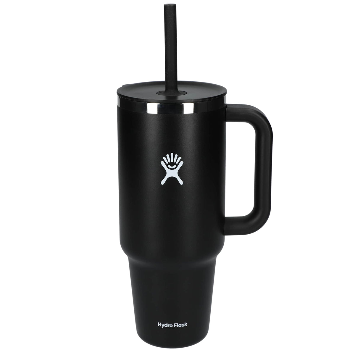Hydro Flask All Around Travel Tumbler with Straw, 40 oz - Black - Back 3