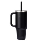 Hydro Flask All Around Travel Tumbler with Straw, 40 oz - Black - Back 4