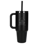 Hydro Flask All Around Travel Tumbler with Straw, 40 oz - Black - Front