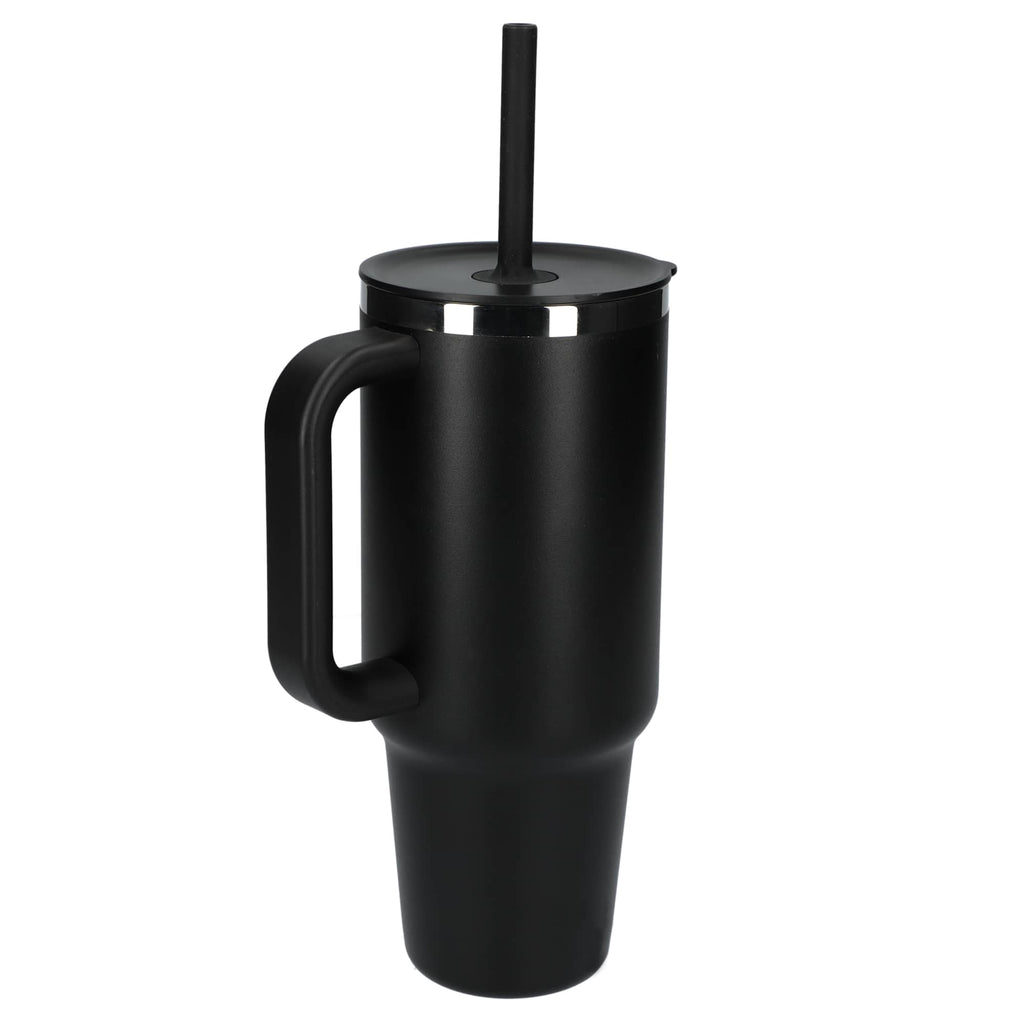 Hydro Flask All Around Travel Tumbler with Straw, 40 oz - Black - Left Angle 2
