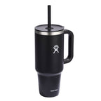 Hydro Flask All Around Travel Tumbler with Straw, 40 oz - Black - Right Angle