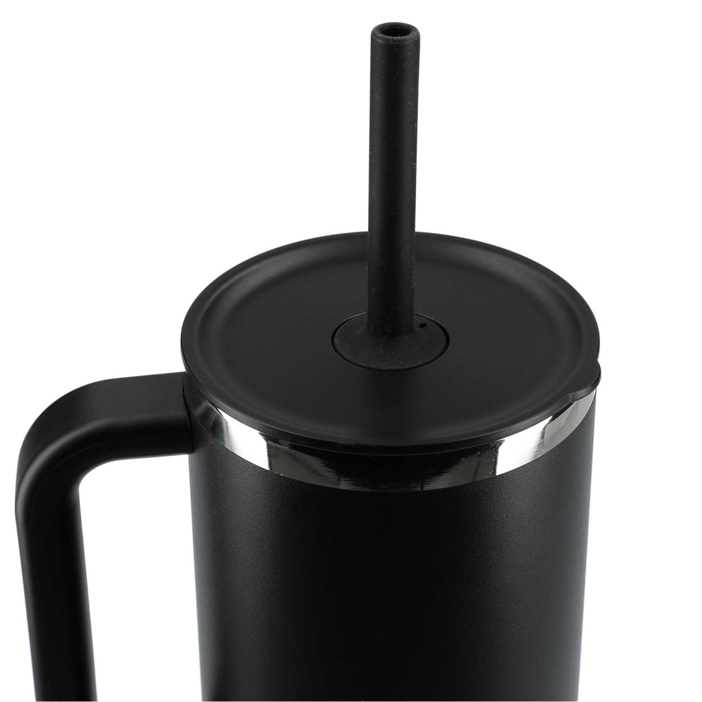 Hydro Flask All Around Travel Tumbler with Straw, 40 oz - Black - Top 2
