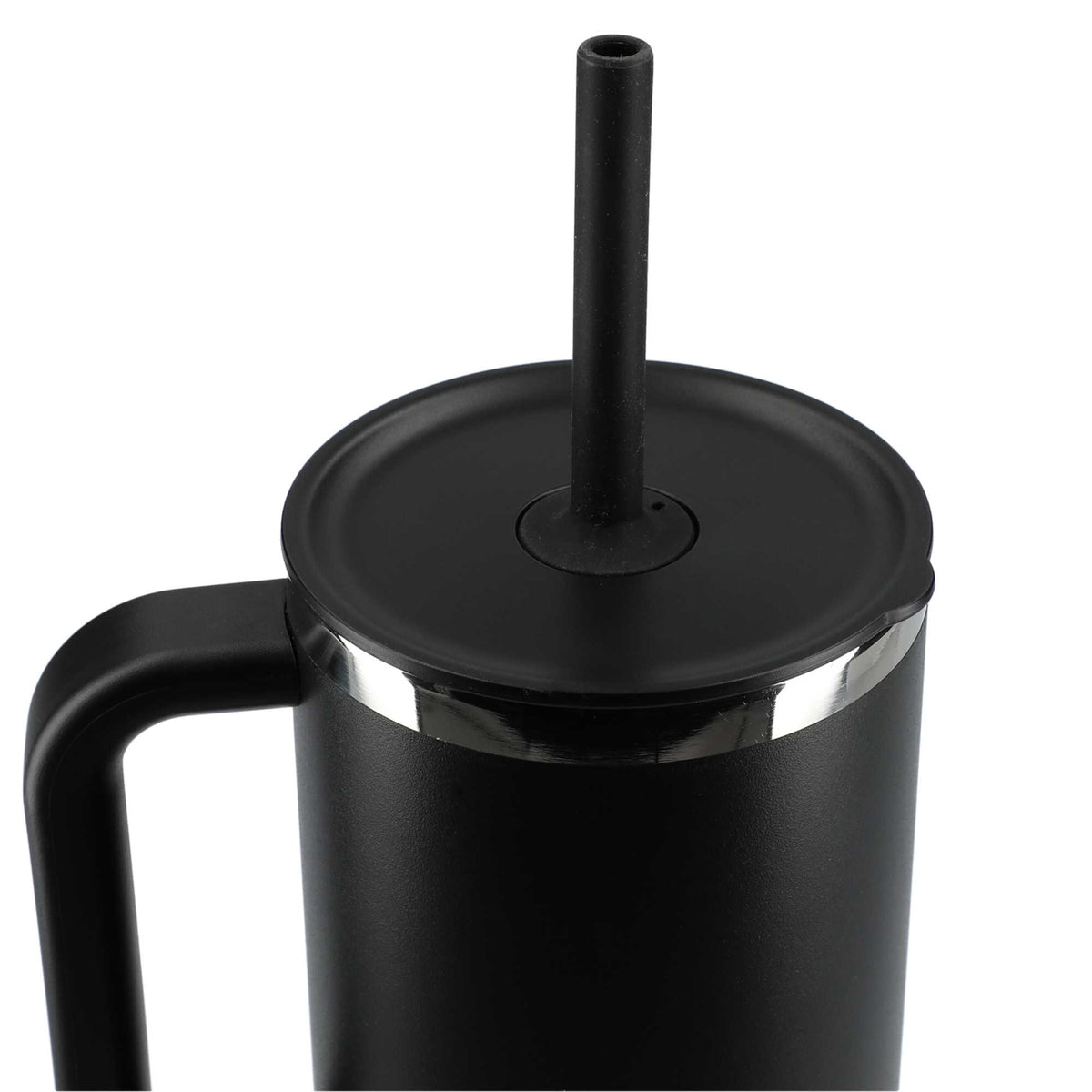 Hydro Flask All Around Travel Tumbler with Straw, 40 oz - Black - Top 2