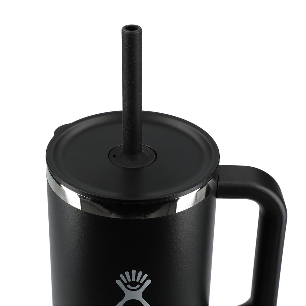 Hydro Flask All Around Travel Tumbler with Straw, 40 oz - Black - Top