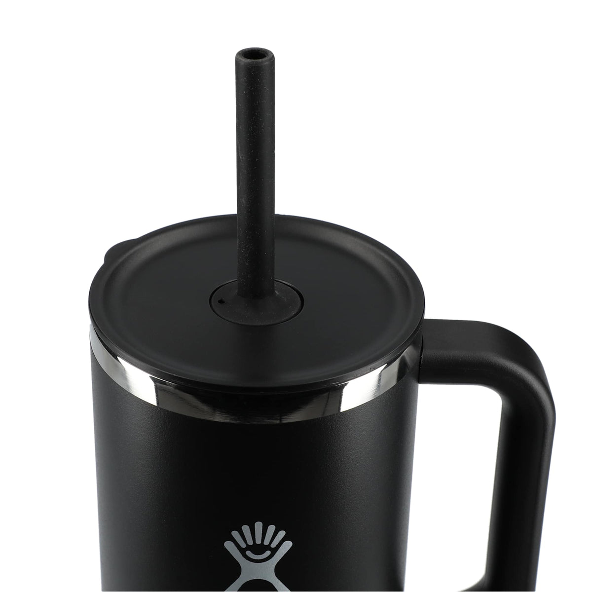 Hydro Flask All Around Travel Tumbler with Straw, 40 oz - Black - Top