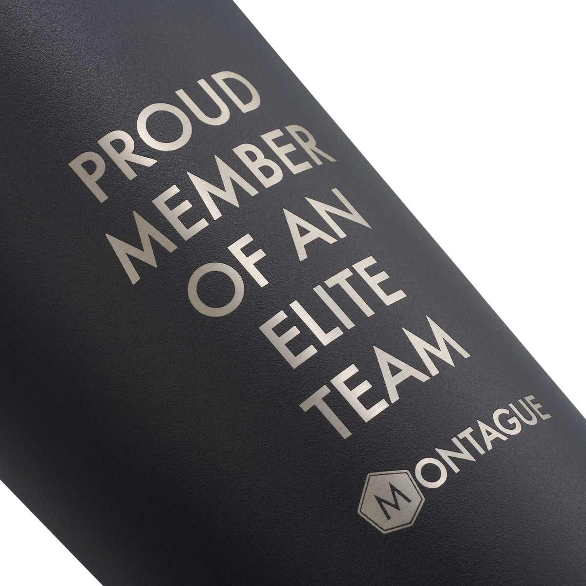 Hydro Flask All Around Tumbler with Press-In Lid, 20 oz Laser Engraving - Black - Detail