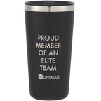 Hydro Flask All Around Tumbler with Press-In Lid, 20 oz Laser Engraving - Black - Front