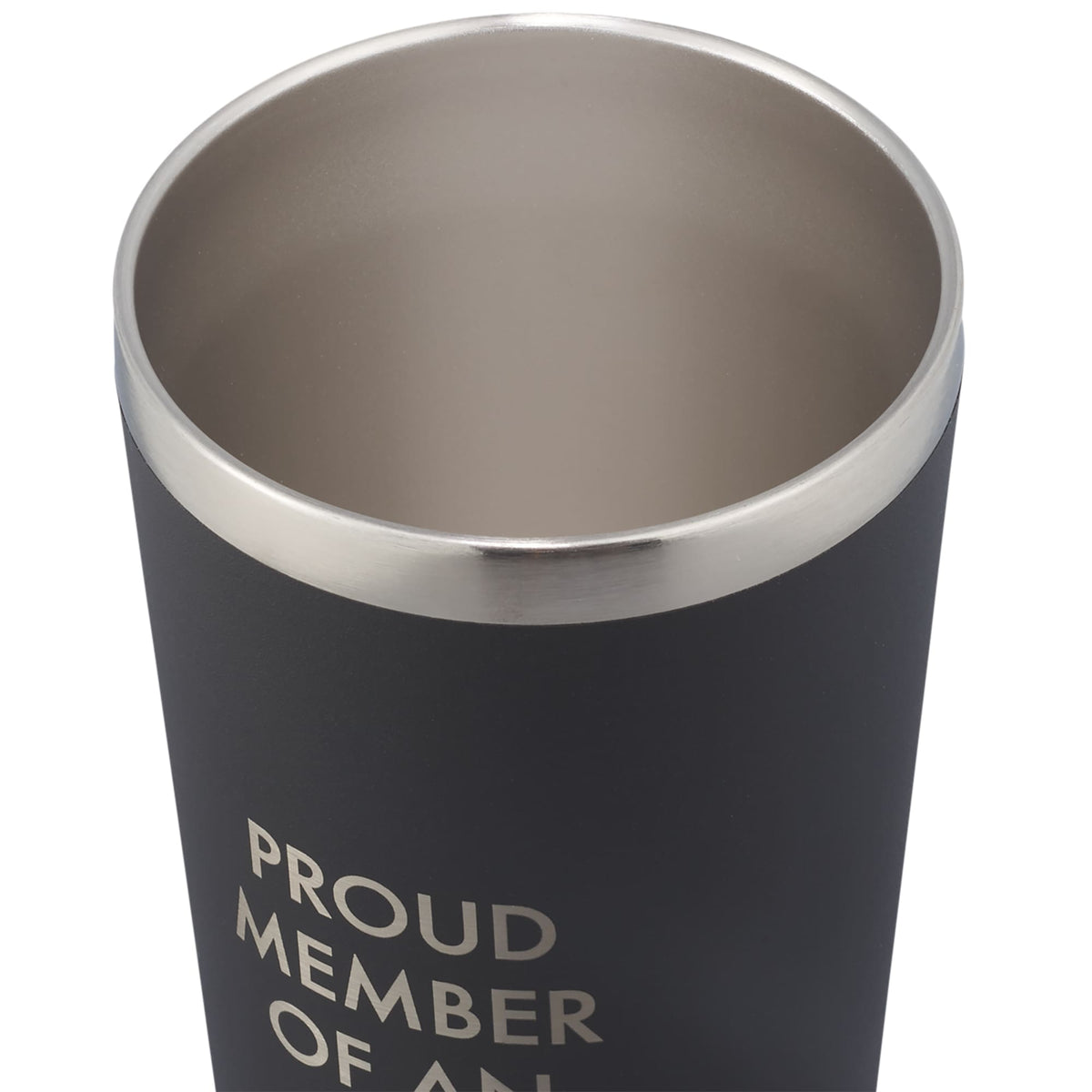 Hydro Flask All Around Tumbler with Press-In Lid, 20 oz Laser Engraving - Black - Left Angle 2