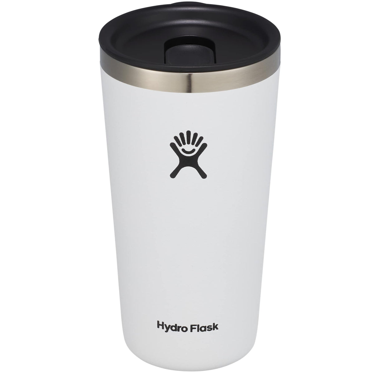 Hydro Flask All Around Tumbler with Press-In Lid, 20 oz Laser Engraving - White - Back